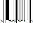 Barcode Image for UPC code 073000000233