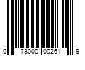 Barcode Image for UPC code 073000002619