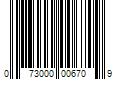 Barcode Image for UPC code 073000006709