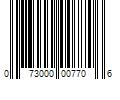 Barcode Image for UPC code 073000007706