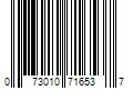 Barcode Image for UPC code 073010716537. Product Name: Procter & Gamble L. Organic Cotton Tampons - Regular Absorbency  42 Ct
