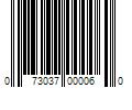 Barcode Image for UPC code 073037000060