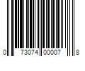 Barcode Image for UPC code 073074000078