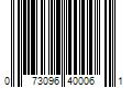 Barcode Image for UPC code 073096400061