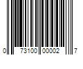 Barcode Image for UPC code 073100000027