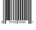 Barcode Image for UPC code 073100000201