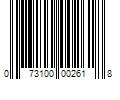 Barcode Image for UPC code 073100002618