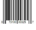 Barcode Image for UPC code 073100003257