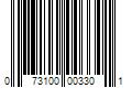 Barcode Image for UPC code 073100003301