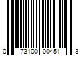 Barcode Image for UPC code 073100004513