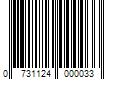 Barcode Image for UPC code 0731124000033