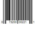 Barcode Image for UPC code 073200002211. Product Name: 