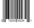 Barcode Image for UPC code 073200002341