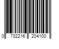 Barcode Image for UPC code 0732216204100