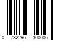 Barcode Image for UPC code 0732296300006