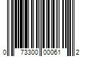 Barcode Image for UPC code 073300000612