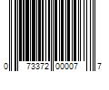 Barcode Image for UPC code 073372000077