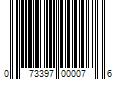 Barcode Image for UPC code 073397000076