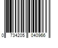 Barcode Image for UPC code 0734205040966