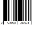 Barcode Image for UPC code 0734990258034