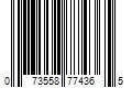 Barcode Image for UPC code 073558774365