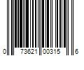 Barcode Image for UPC code 073621003156