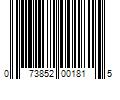 Barcode Image for UPC code 073852001815