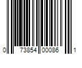 Barcode Image for UPC code 073854000861