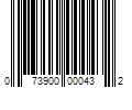 Barcode Image for UPC code 073900000432