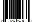 Barcode Image for UPC code 074000003453