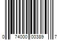 Barcode Image for UPC code 074000003897