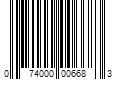 Barcode Image for UPC code 074000006683