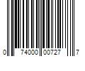 Barcode Image for UPC code 074000007277