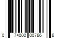 Barcode Image for UPC code 074000007666