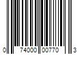 Barcode Image for UPC code 074000007703