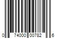 Barcode Image for UPC code 074000007826