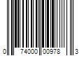 Barcode Image for UPC code 074000009783