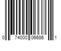 Barcode Image for UPC code 074000066861