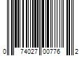 Barcode Image for UPC code 074027007762