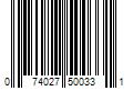 Barcode Image for UPC code 074027500331