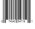 Barcode Image for UPC code 074040547191