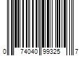 Barcode Image for UPC code 074040993257