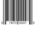 Barcode Image for UPC code 074070000079