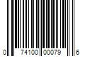 Barcode Image for UPC code 074100000796