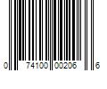 Barcode Image for UPC code 074100002066