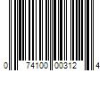 Barcode Image for UPC code 074100003124