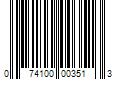 Barcode Image for UPC code 074100003513