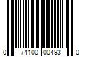 Barcode Image for UPC code 074100004930