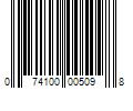 Barcode Image for UPC code 074100005098