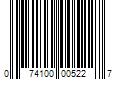 Barcode Image for UPC code 074100005227